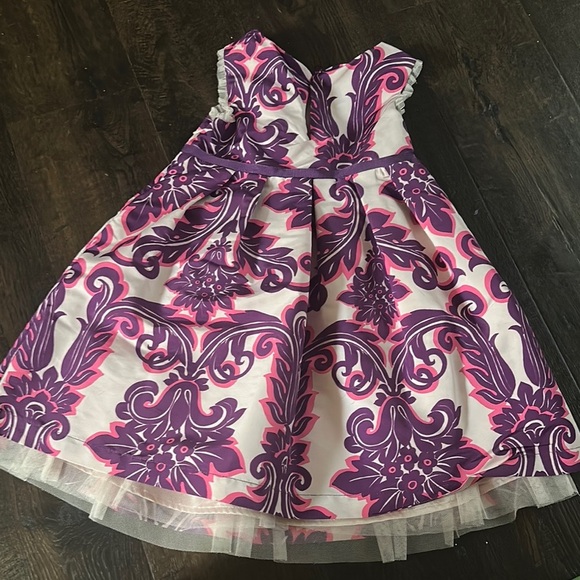 Purple and Pink Floral Dress - Picture 3 of 5